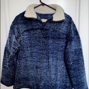 Blue Sherpa quarter zip